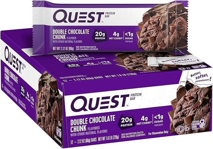 Quest Nutrition Double Chocolate Chunk 60G 12CT